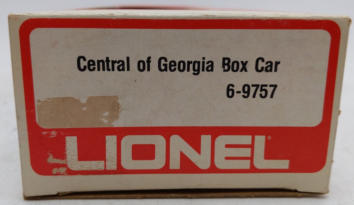 Lionel 6-9757 O Gauge Central of Georgia Boxcar EX/Box