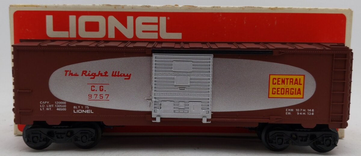 Lionel 6-9757 O Gauge Central of Georgia Boxcar EX/Box