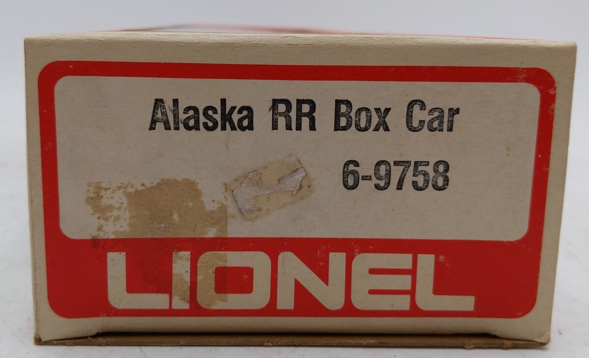 Lionel 6-9758 O Gauge Alaska Railroad Boxcar EX/Box