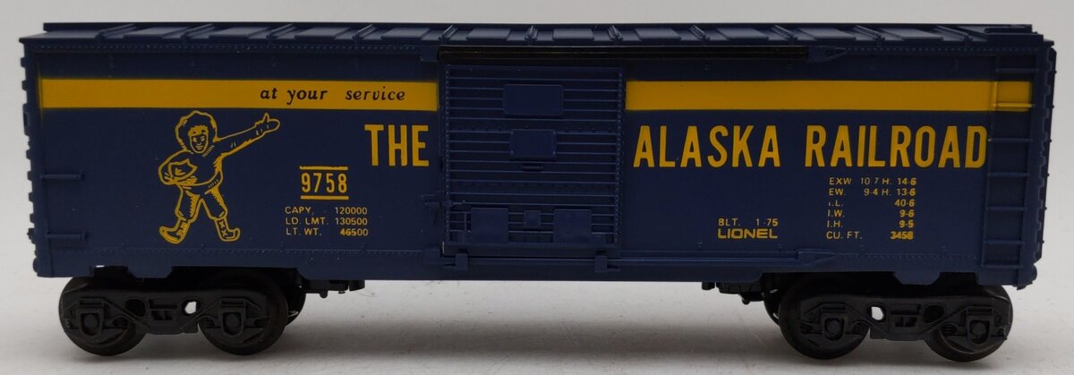 Lionel 6-9758 O Gauge Alaska Railroad Boxcar EX/Box