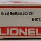 Lionel 6-9772 O Gauge Great Northern Boxcar VG/Box