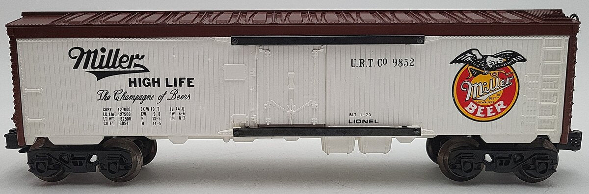 Lionel 6-9852 O Gauge Miller Beer Billboard Reefer Car EX/Box