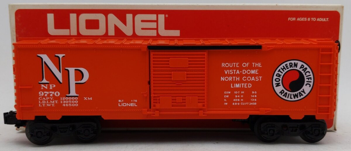 Lionel 6-9770 O Gauge Northern Pacific Boxcar #9770 VG/Box