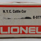 Lionel 6-9773 O Gauge New York Central Cattle Car VG/Box