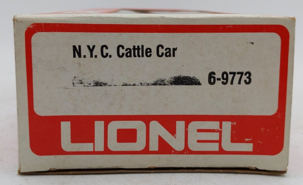 Lionel 6-9773 O Gauge New York Central Cattle Car VG/Box