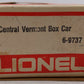 Lionel 6-9737 O Gauge Central Vermont Boxcar EX/Box