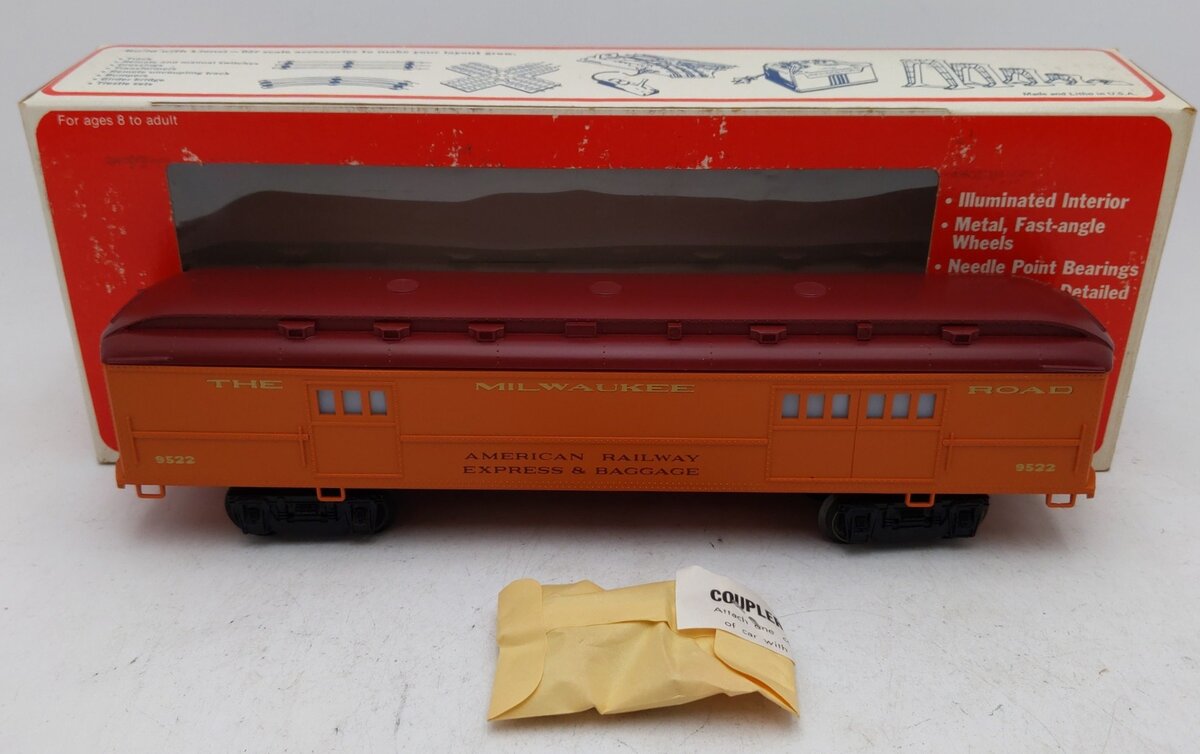 Lionel 6-9522 O Gauge Milwaukee Road Baggage Car #9522 EX/Box