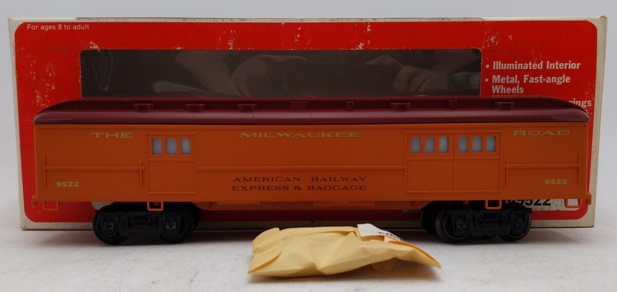 Lionel 6-9522 O Gauge Milwaukee Road Baggage Car #9522 EX/Box