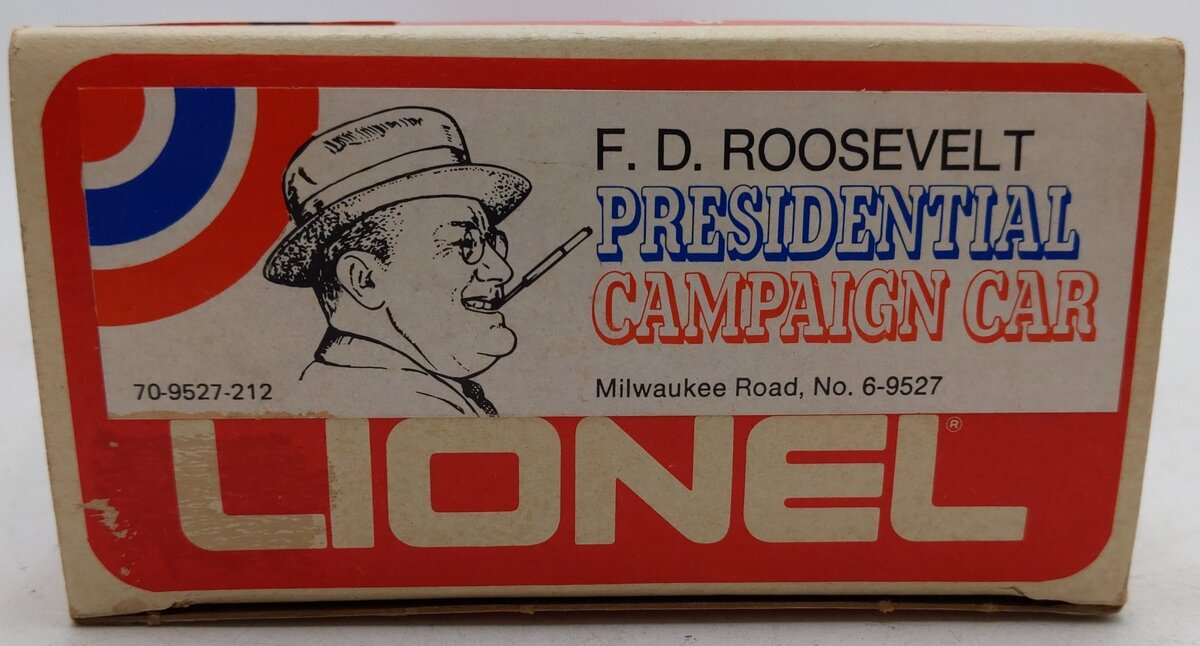 Lionel 6-9527 O Gauge Milwaukee Road FDR Campaign Observation Car EX/Box