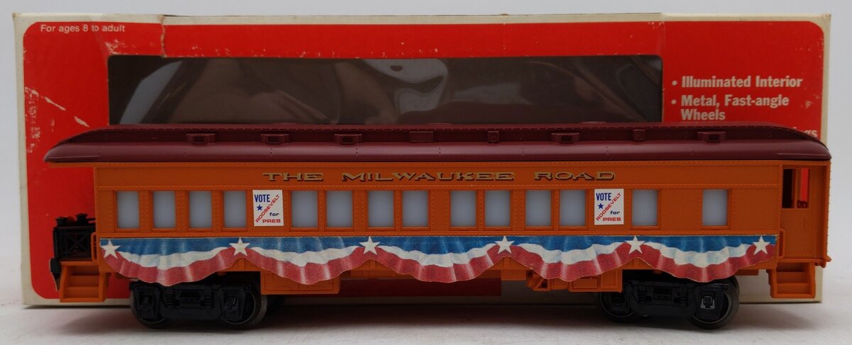 Lionel 6-9527 O Gauge Milwaukee Road FDR Campaign Observation Car EX/Box