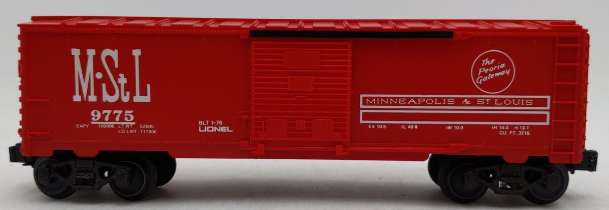 Lionel 6-9775 O Gauge Minneapolis & St. Louis Boxcar VG/Box