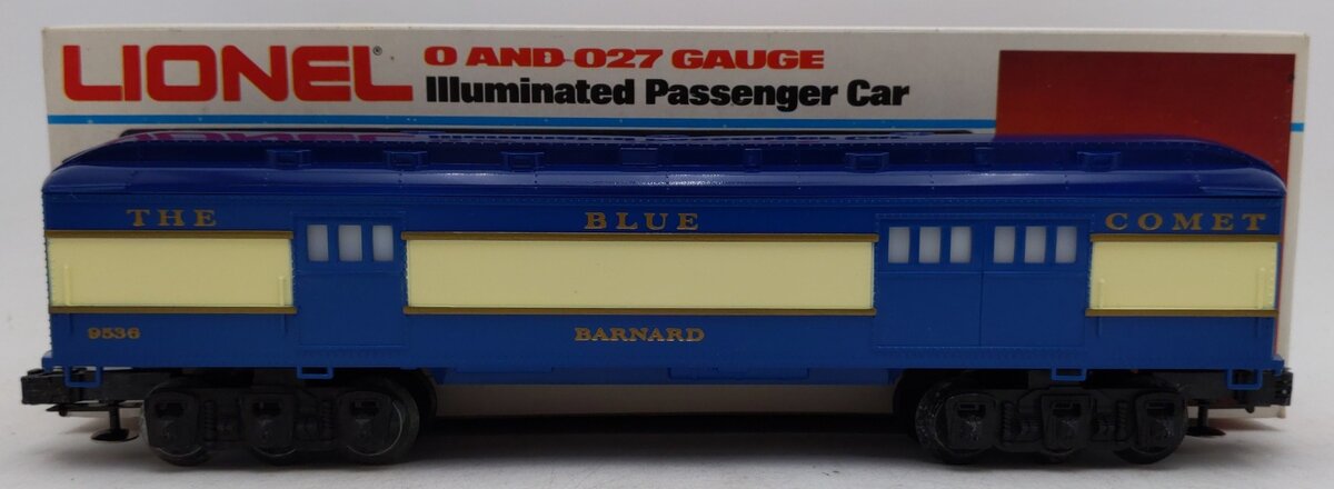 Lionel 6-9536 O Gauge Blue Comet "Barnard" Baggage Car EX/Box