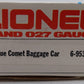 Lionel 6-9536 O Gauge Blue Comet "Barnard" Baggage Car EX/Box