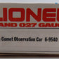 Lionel 6-9540 O Gauge Blue Comet "Tempel" Observation Car #9540 EX/Box