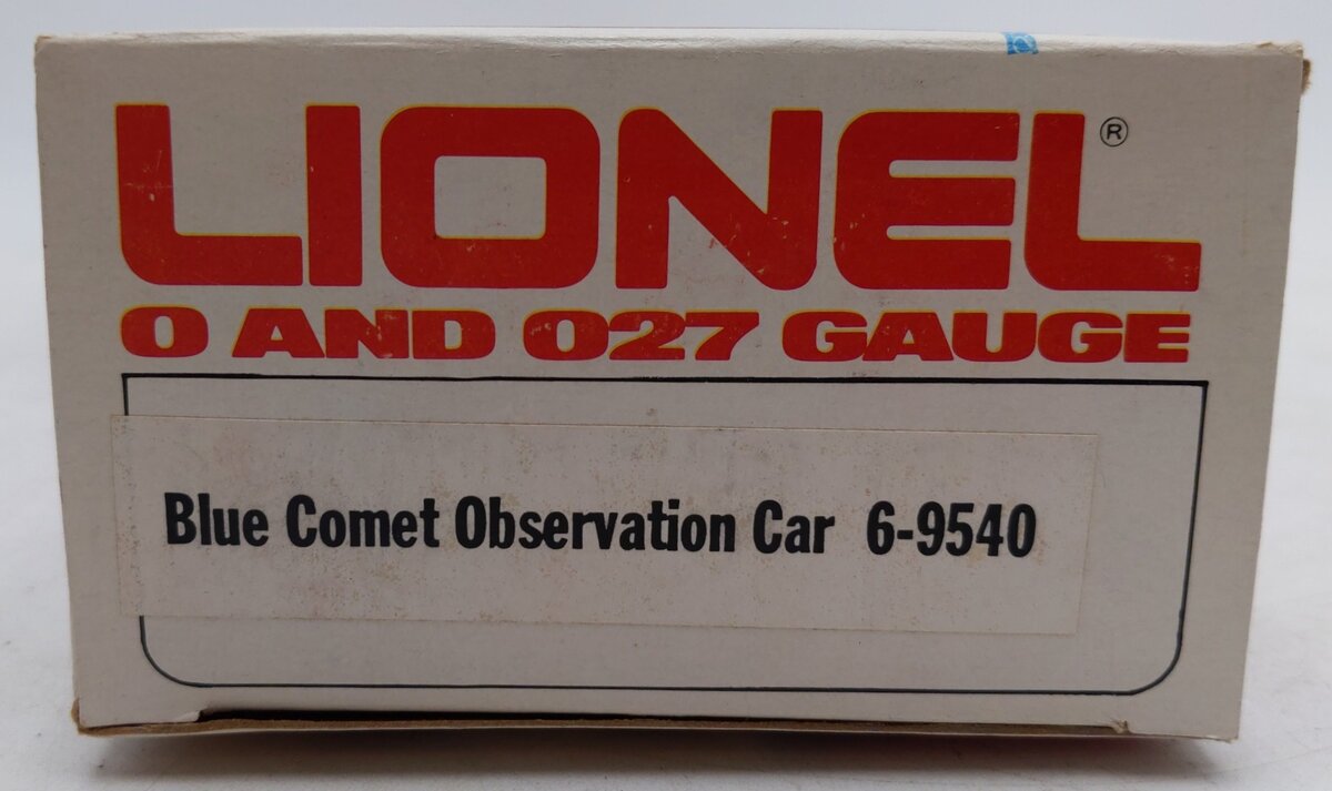 Lionel 6-9540 O Gauge Blue Comet "Tempel" Observation Car #9540 EX/Box