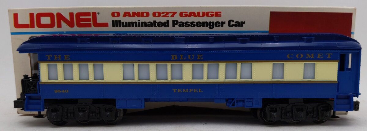 Lionel 6-9540 O Gauge Blue Comet "Tempel" Observation Car #9540 EX/Box