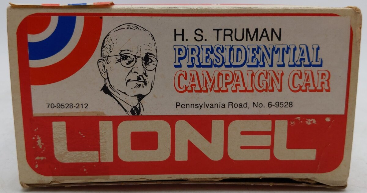 Lionel 6-9528 O Gauge Pennsylvania President Truman Campaign Car EX/Box