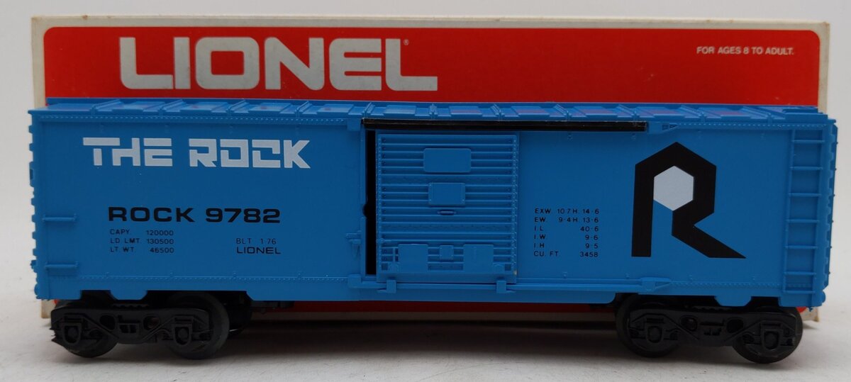 Lionel 6-9782 O Gauge The Rock Boxcar VG/Box