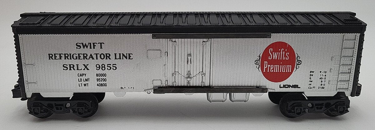 Lionel 6-9855 O Gauge Swift Billboard Reefer Car VG/Box