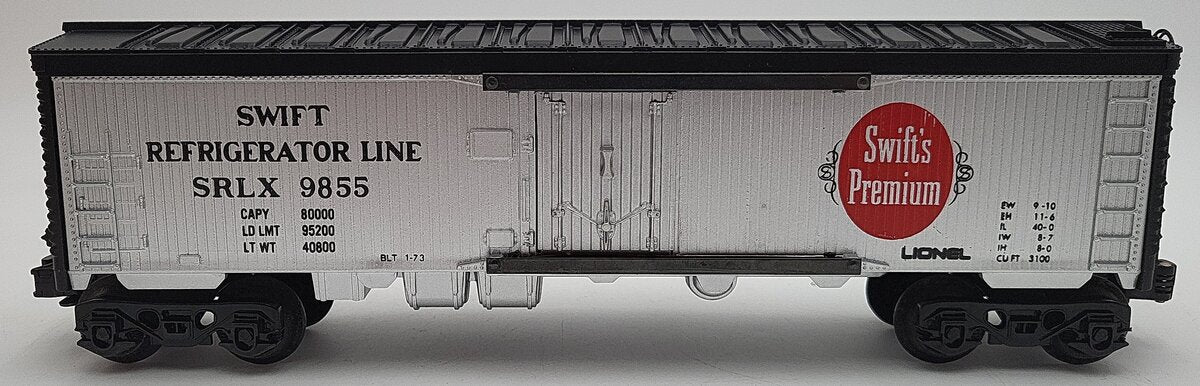 Lionel 6-9855 O Gauge Swift Billboard Reefer Car VG/Box