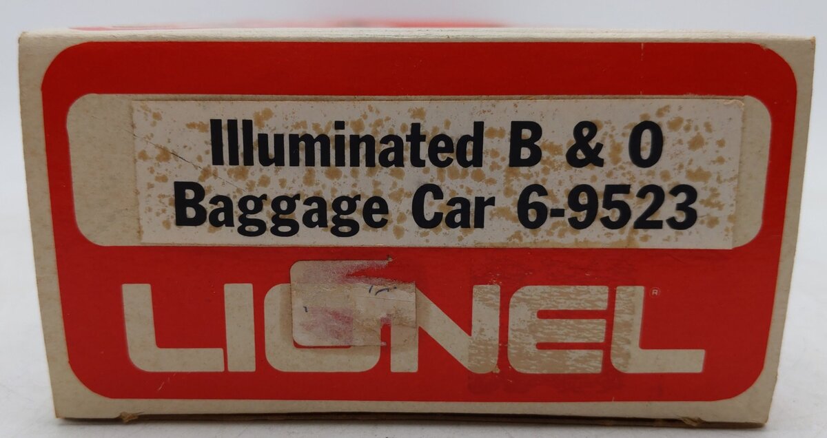 Lionel 6-9523 O Gauge Baltimore & Ohio Baggage Car EX/Box