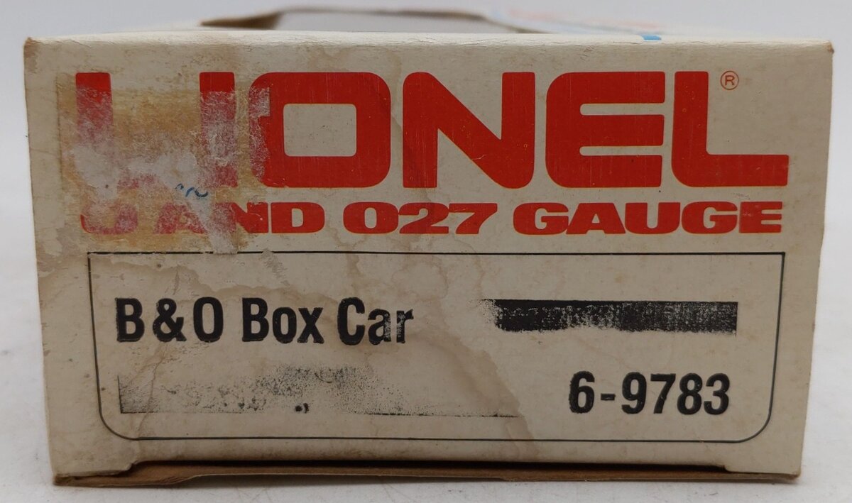 Lionel 6-9783 O Gauge Baltimore and Ohio Time Saver Boxcar VG/Box