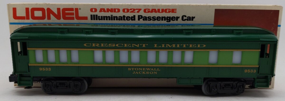 Lionel 6-9533 O Gauge Southern "Stonewall Jackson" Crescent Passenger Car #9533 EX/Box