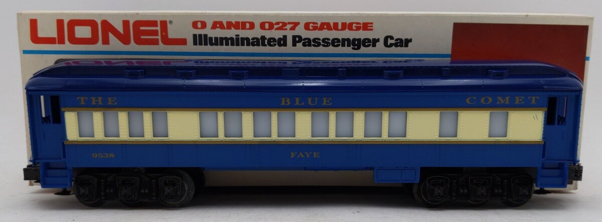 Lionel 6-9538 O Gauge Blue Comet "Faye" Pullman Passenger Car #9538 EX/Box