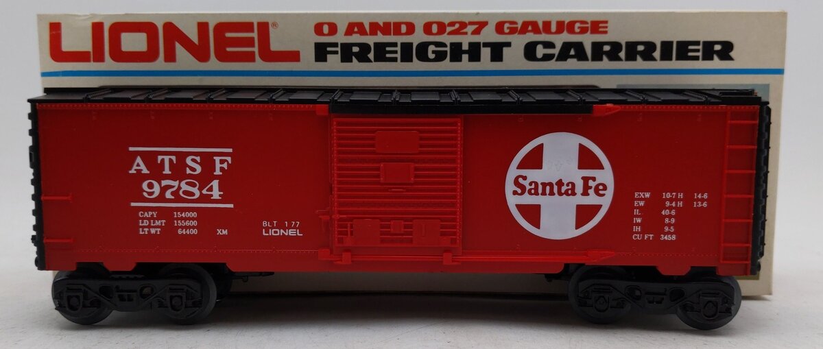 Lionel 6-9784 O Gauge Santa Fe Box Car VG/Box