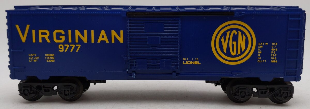 Lionel 6-9777 O Gauge Virginian Boxcar EX/Box