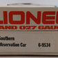 Lionel 6-9534 O Gauge Southern Crescent "Robert E. Lee" Observation Car #9534 EX/Box