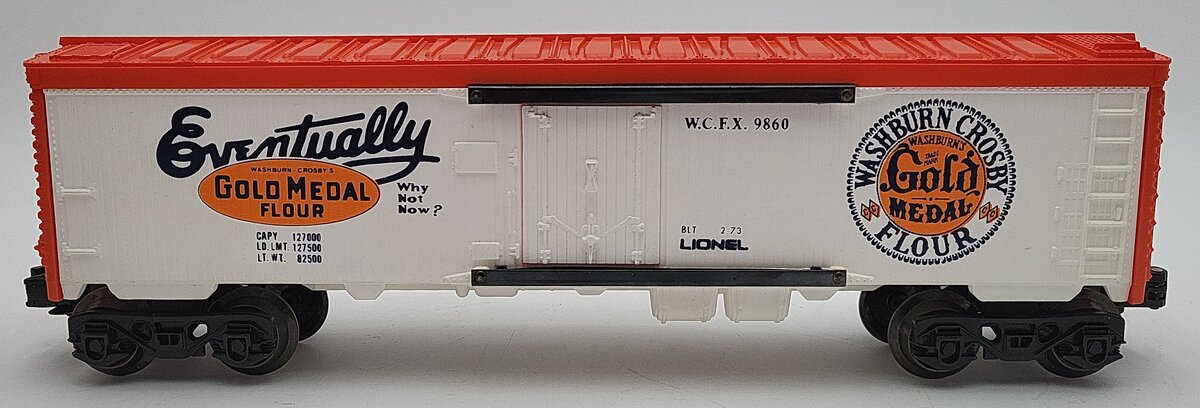 Lionel 6-9860 O Gauge Gold Medal Flour Billboard Reefer Car EX/Box