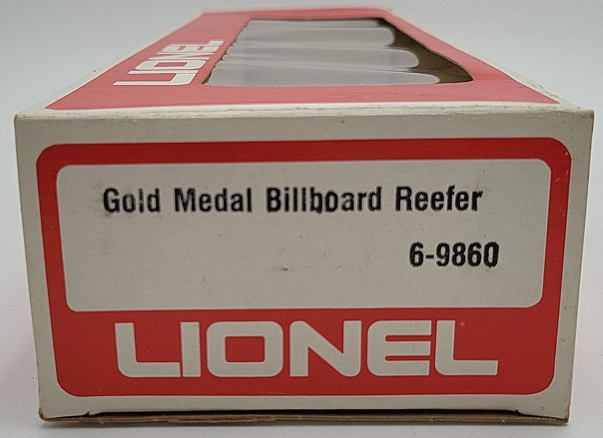 Lionel 6-9860 O Gauge Gold Medal Flour Billboard Reefer Car EX/Box