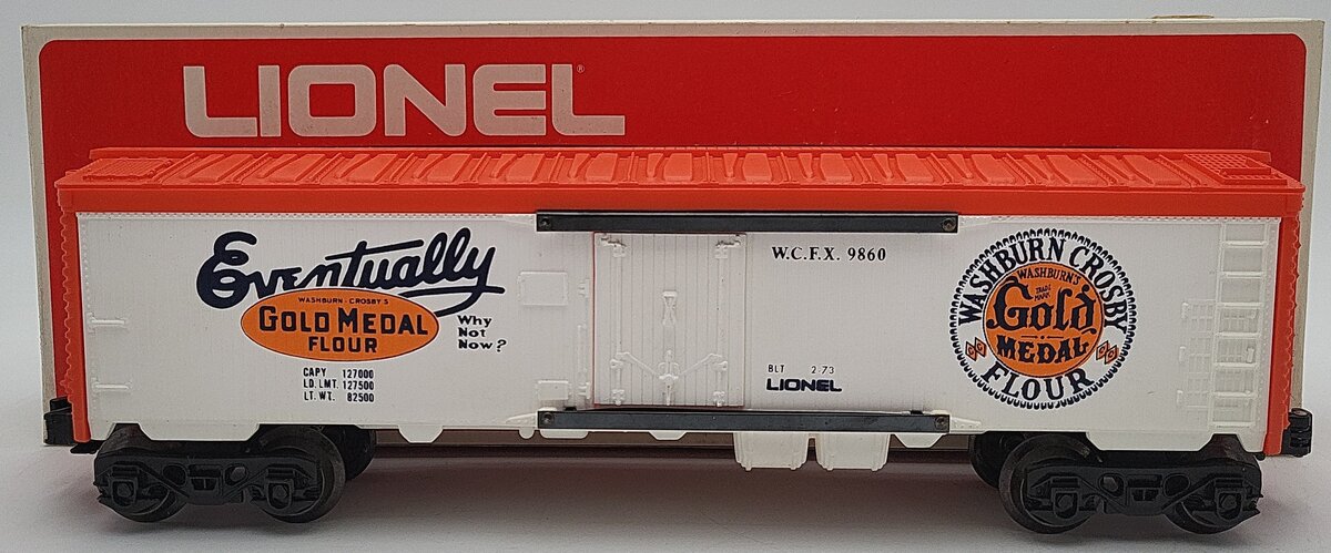 Lionel 6-9860 O Gauge Gold Medal Flour Billboard Reefer Car EX/Box