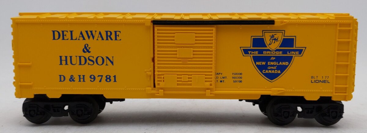 Lionel 6-9781 O Gauge Delaware & Hudson Boxcar EX/Box