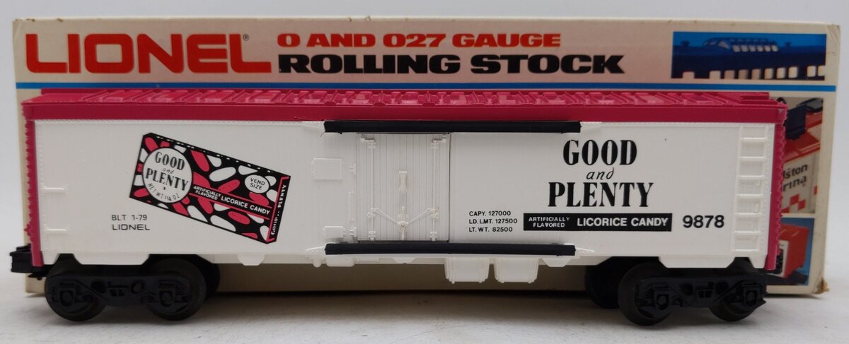 Lionel 6-9878 O Gauge Good & Plenty Billboard Reefer Car EX/Box
