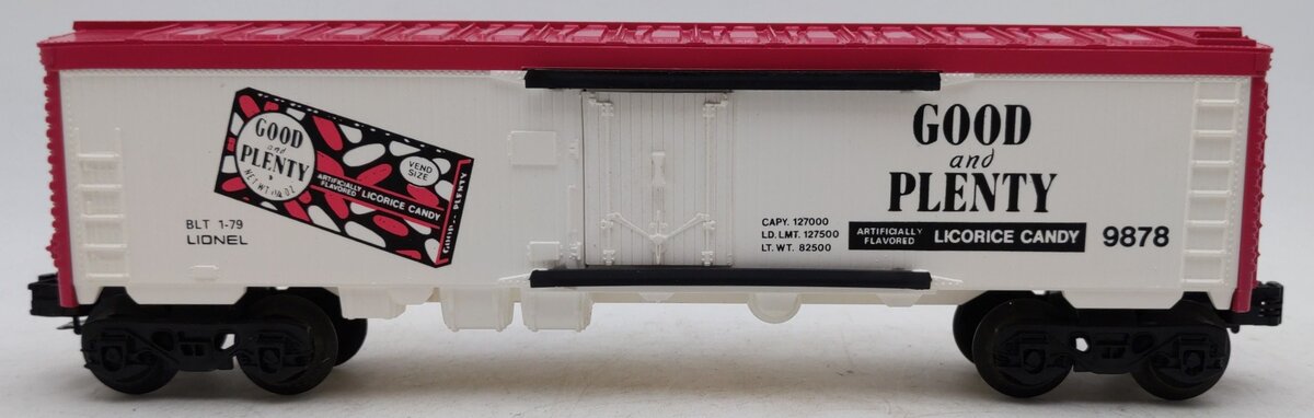 Lionel 6-9878 O Gauge Good & Plenty Billboard Reefer Car EX/Box