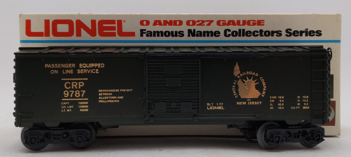 Lionel 6-9787 O Gauge Central of New Jersey Box Car EX/Box