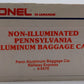 Lionel 6-9570 O Gauge Pennsylvania Railway Express Aluminum Baggage Car EX/Box