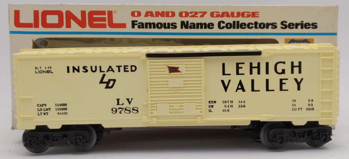 Lionel 6-9788 O Gauge Lehigh Valley Boxcar VG/Box