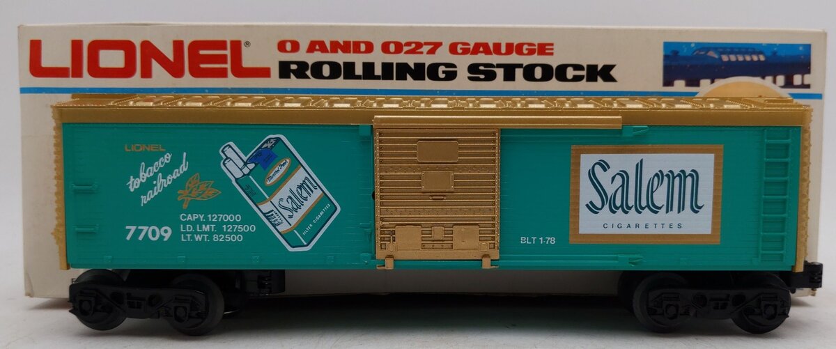 Lionel 6-7709 O Gauge Salem Billboard Refrigerator Car EX/Box