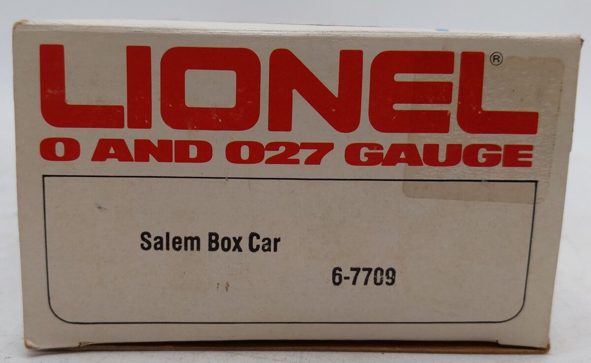 Lionel 6-7709 O Gauge Salem Billboard Refrigerator Car EX/Box