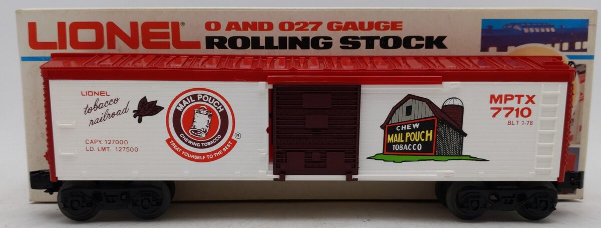Lionel 6-7710 O Gauge Mail Pouch Refrigerator Car EX/Box