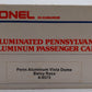 Lionel 6-9573 O Pennsylvania RR "Betsy Ross" Aluminum Vista Dome Passenger Car VG/Box