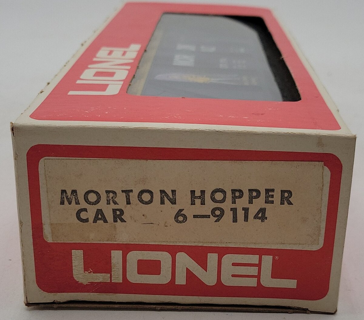 Lionel 6-9114 O Gauge Morton Salt Covered 4-Bay Hopper LN/Box