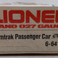 Lionel 6-6410 O Gauge Amtrak Streamlined Pullman Car #6410 EX/Box