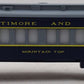Lionel 6-9516 O Gauge Baltimore & Ohio Mountain Top Passenger Car EX/Box