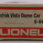 Lionel 6-6412 O Gauge Amtrak Vista Dome Passenger Car #6412 EX/Box