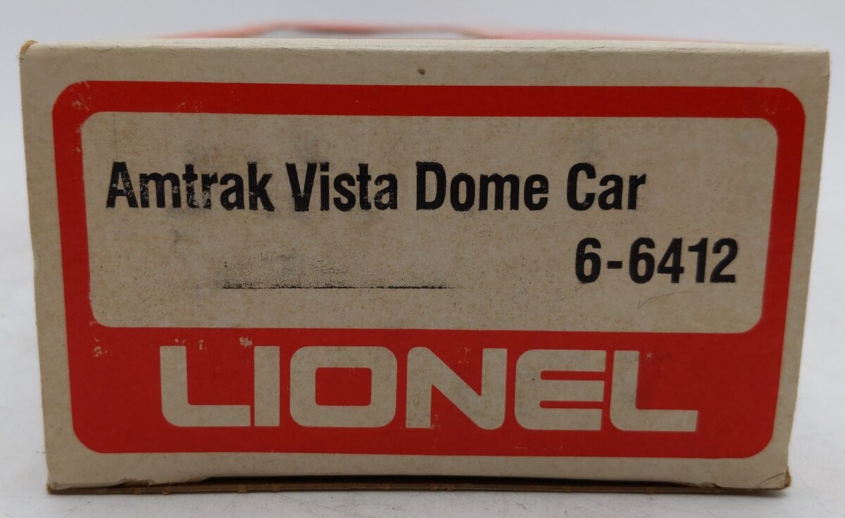 Lionel 6-6412 O Gauge Amtrak Vista Dome Passenger Car #6412 EX/Box