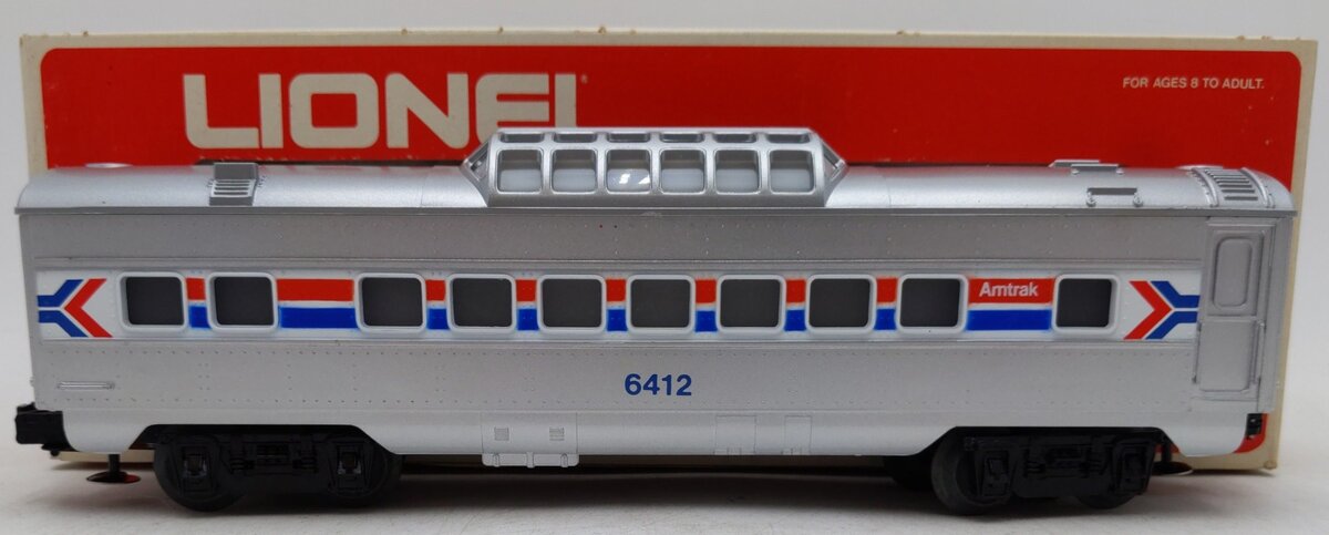 Lionel 6-6412 O Gauge Amtrak Vista Dome Passenger Car #6412 EX/Box